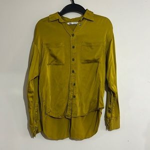 Zara Satin Button Up